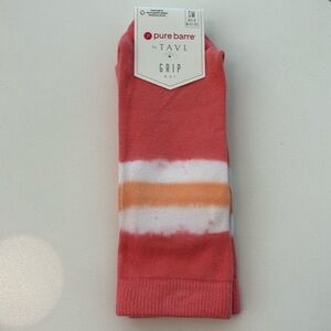 Melon striped tie dye long 🍉 to mid calf length grip socks